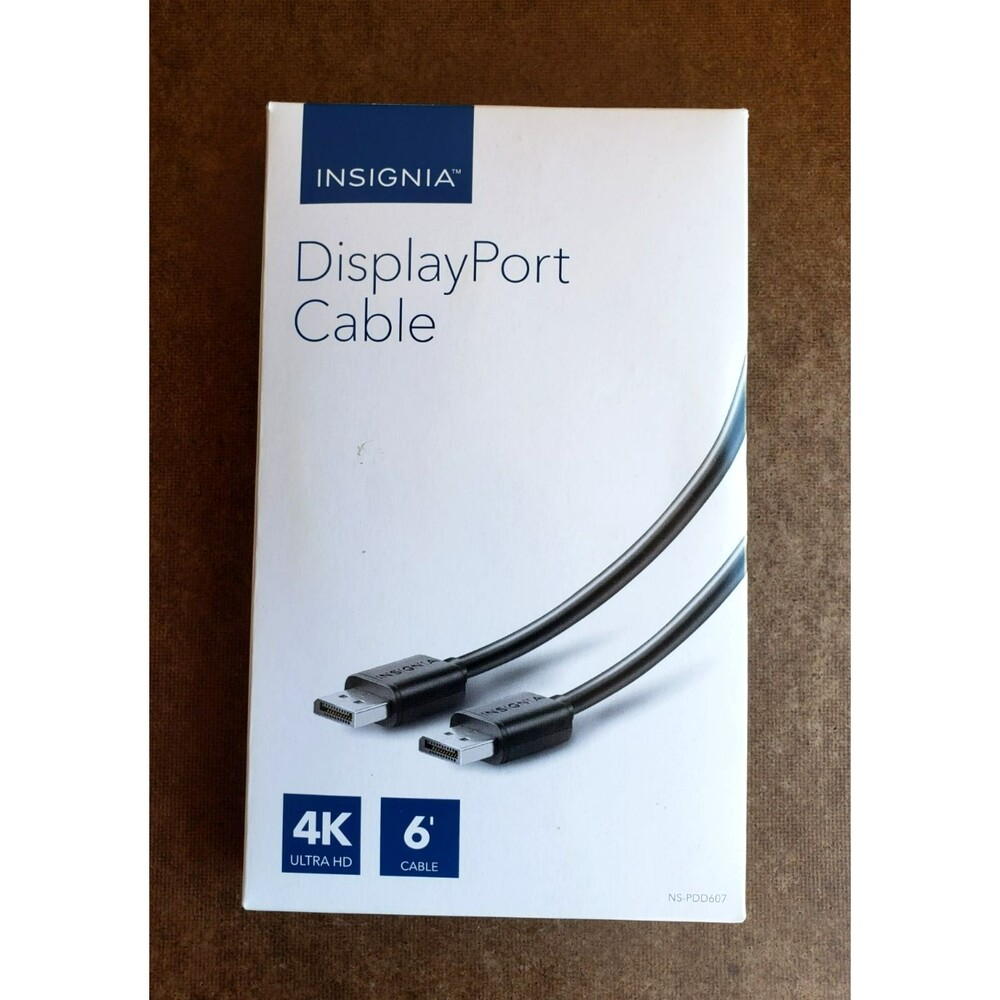 Insignia DISPLAY PORT CABLE 4K Ultra HD 6' CABLE (3840 X 2160)  NS - PDD607